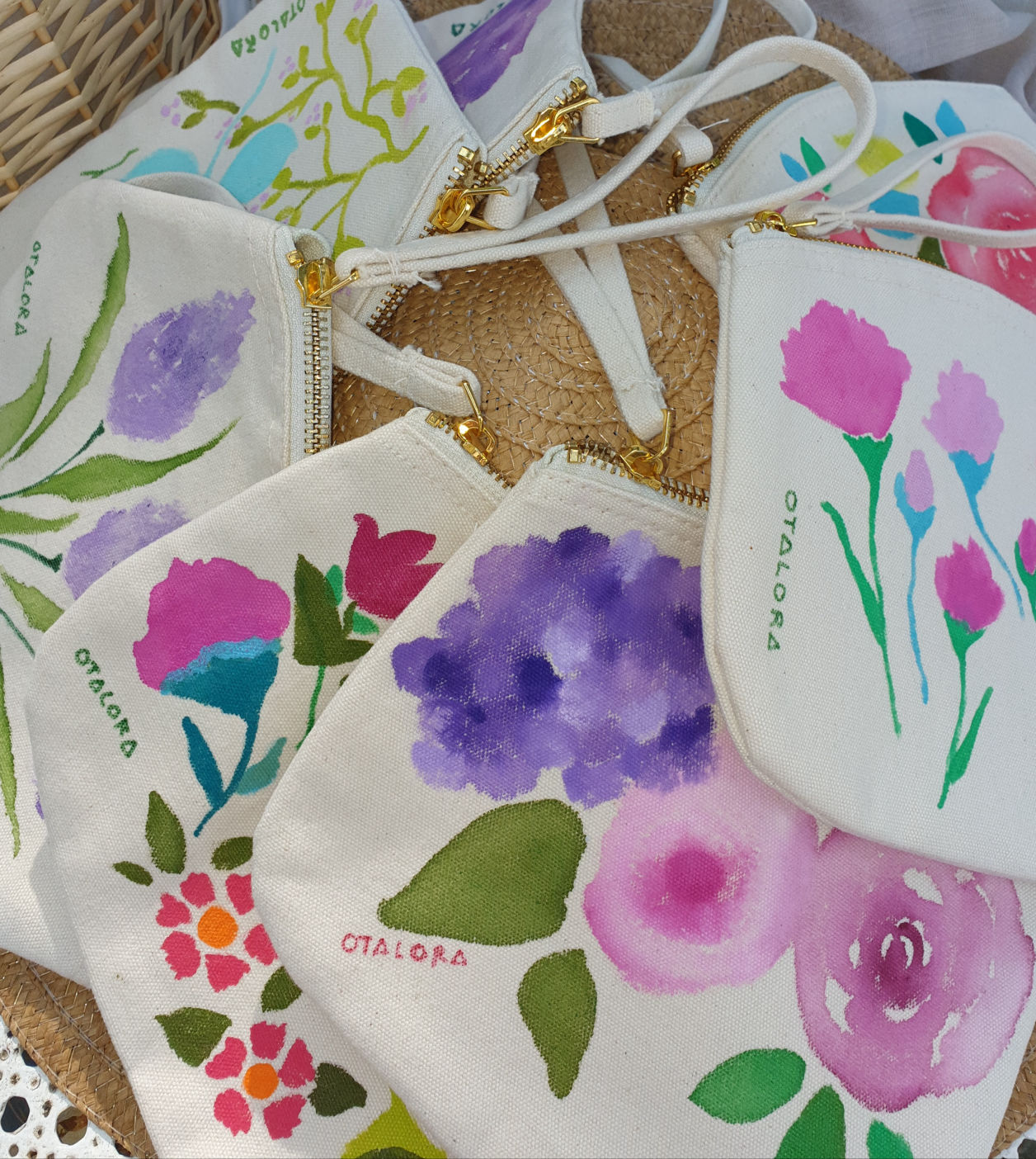 Carteras pintadas a mano
